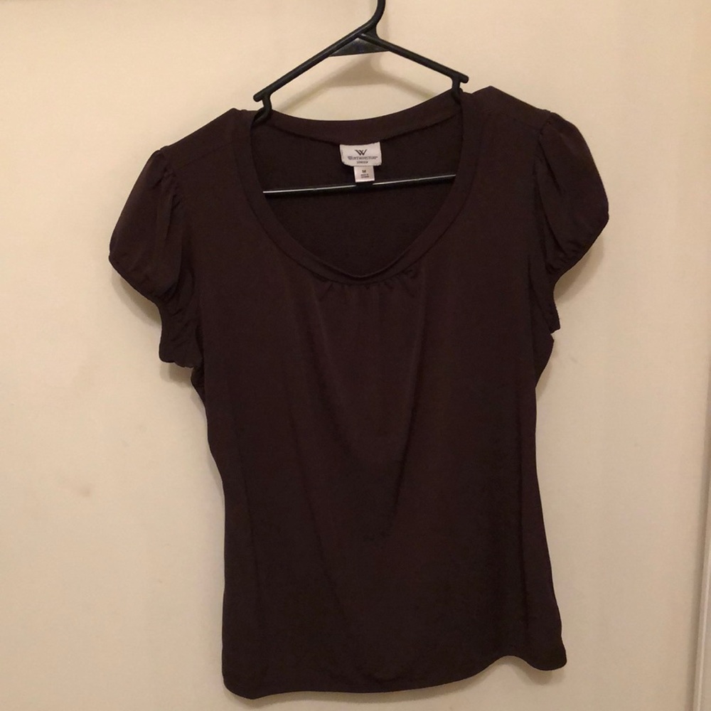 Brown Worthington brand dress shirt/top size M